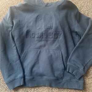 Local Boy Kids' Embossed Crewneck Sweatshirt - Blue